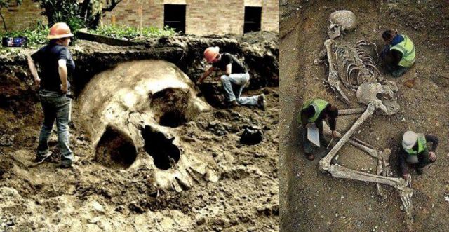 Over 1000 Giant digs have been found in recent years. Giant skeleton VIDEO!