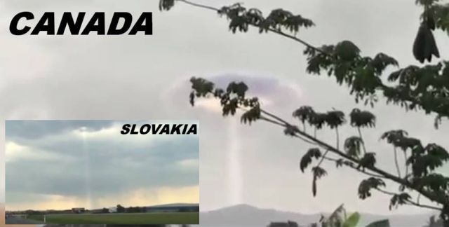 UFO or a natural phenomenon?. In Canada and Slovakia.VIDEO.
