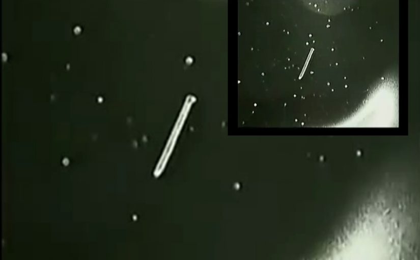 NASA secret video? Cigarette mother ship and UFO fleet.