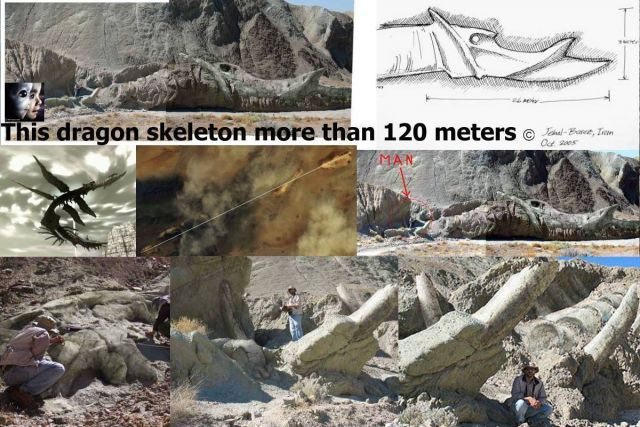120-METER MYSTERIOUS SKELETON OF A DRAGON DISCOVERED IN THE IRANIAN DESERT
