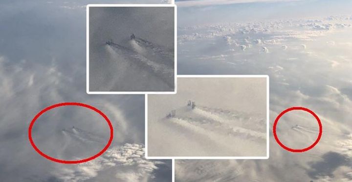 What is it:  Large Structures In The Clouds At 10,000 Feet High? Video.