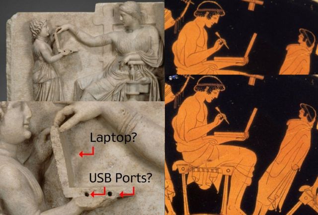 Video: It Would Be a Notebook? Greek Sculpture Feeds Theories about Time Travel?
