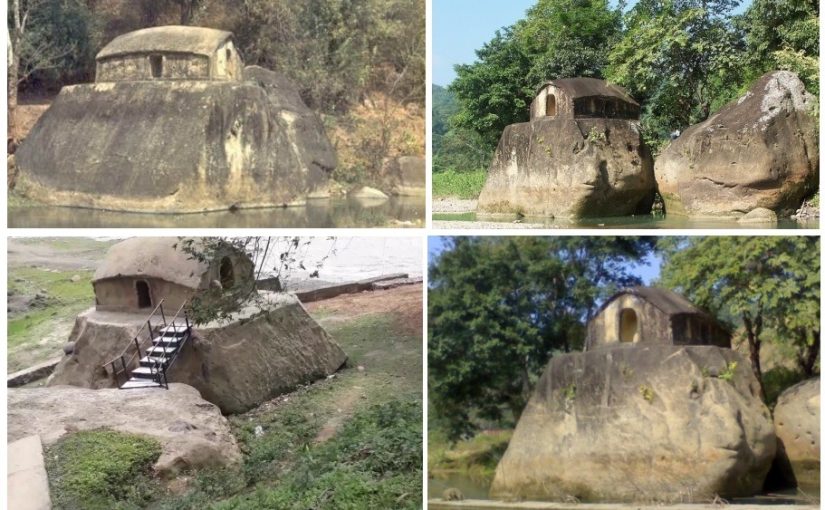 Video: The stone house at Maibong town, on the bank of the Mahur.