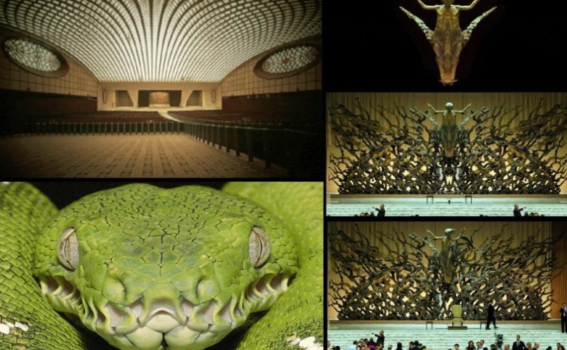 Masonic Shrine of – The Vatican Audience Hall: A Snake
