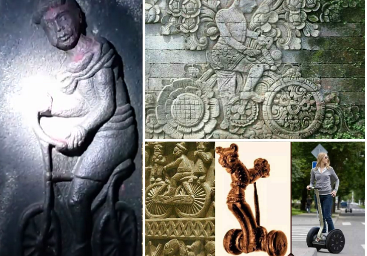 Videos: Advanced Ancient Technology – Bicycle Carved about 2000 years old .India and Slovakia SEGWAY 2500 YEAR OLD.