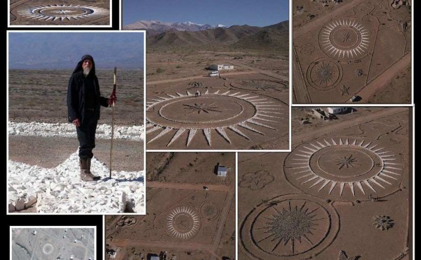 Photos and Video: Man Builds Alien UFO Landing Pad In Argentinian Desert.