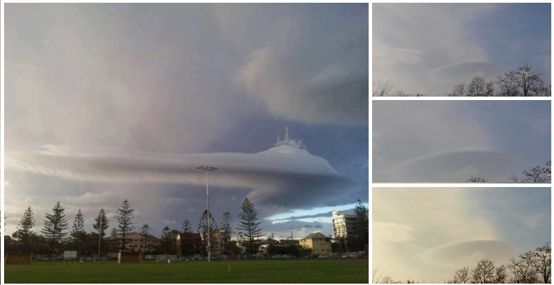 Mysterious Apocalyptic sound and Cloud that look like UFO. Or is it really a UFO camouflage?