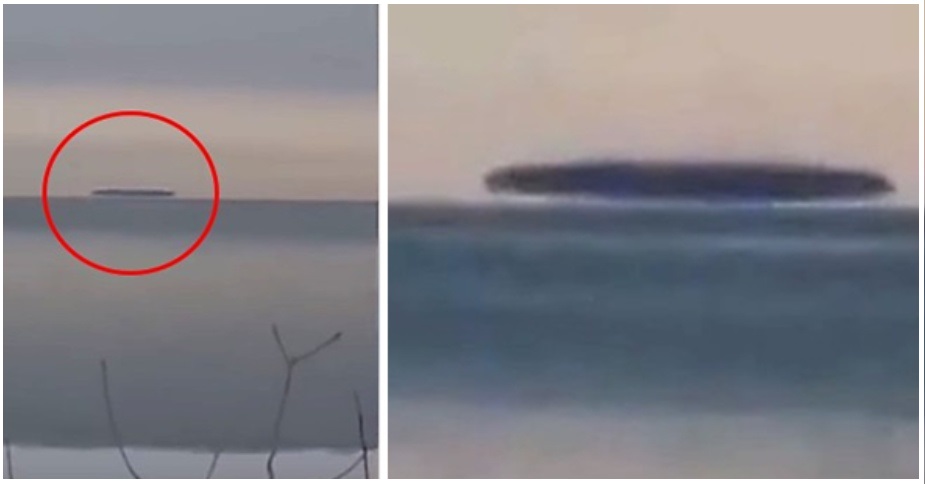 VIDEO: Two Men Recorded a Gigantic UFO Floating Over a Lake in Ohio.